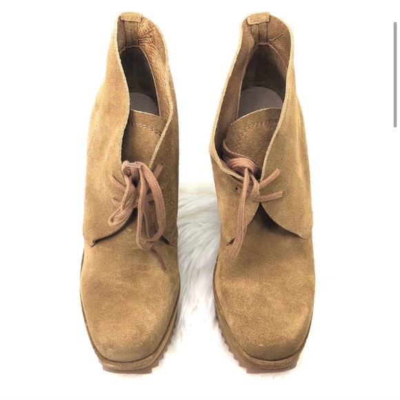 Pedro Garcia Suede Platform Wedge Booties NWT - Picture 2 of 8